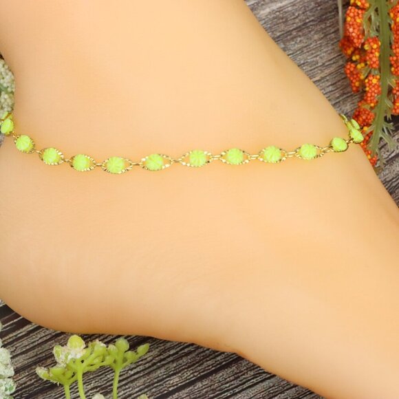 "Elegant Handmade Anklet – Delicate Jewelry for Women, MAR091271 - Picture 8 of 10